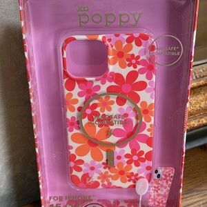 Poppy Floral iPhone Case. For iPhones 13/14/15. MagSafe compatible. Daisy design